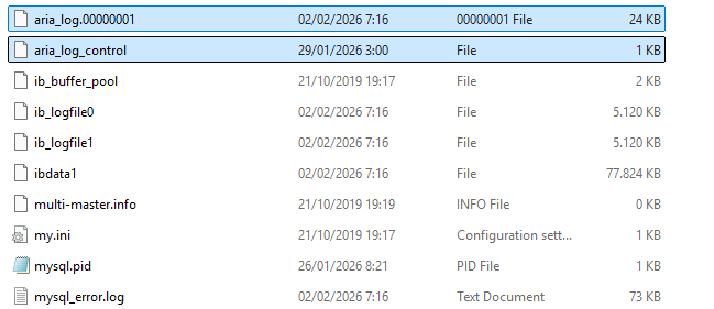 Memperbaiki Error MySql di XAMPP